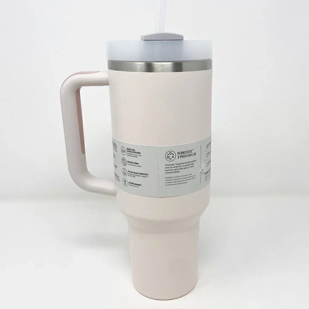 STANLEY | The Quencher H2.0 FLOWSTATE Tumbler 40 OZ Rose Quartz NWT - Picture 2 of 9